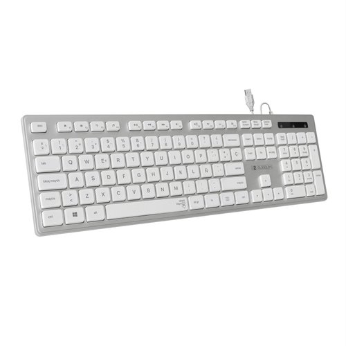SUBBLIM - WIRED ERGO KEYS SILENT FLAT HQ SILVER (Ref.SUBKBC-0EKE20)