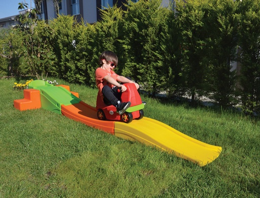 SUMO DIDACTIC - MONTAÑA RUSA 3 PISTAS COLORES SURTIDOS + COCHE CON RUEDAS 310X33X37 CM (Ref.888)