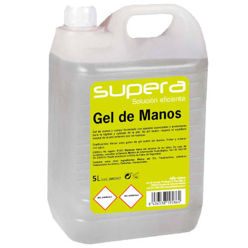 SUPERA - GEL DE MANOS 5 LITROS (Ref.JM080)