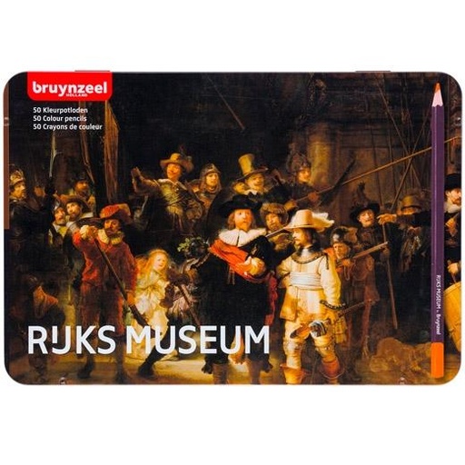 TALENS - BRUYNZEEL ESTUCHE METÁLICO 50 LÁPICES DE COLOR LA RONDA DE NOCHE SURTIDOS (Ref.63012050)