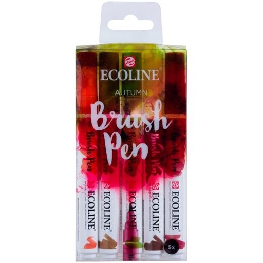 TALENS - ECOLINE ESTUCHE 5 ROTULADORES BRUSH PEN PUNTA PINCEL OTOÑO (Ref.11509904)