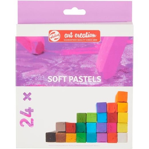 TALENS ART CREATION - CERAS PASTEL SUAVES BARRAS CUADRADAS CAJA de 24 (Ref.9029024M)