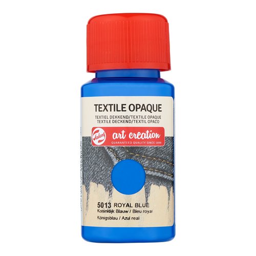 TALENS ART CREATION - PINTURA para TELA OPACA 50 ml (bote) AZUL REAL (Ref.402450130)