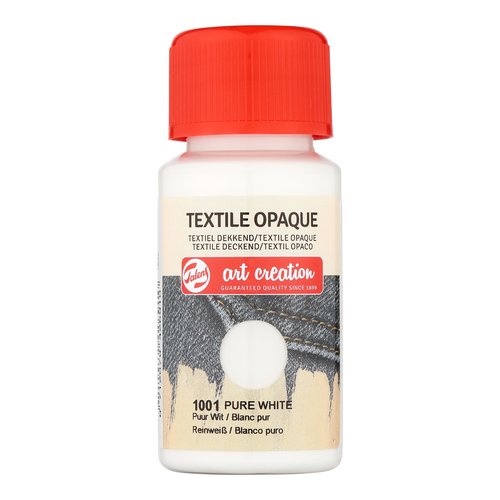 TALENS ART CREATION - PINTURA para TELA OPACA 50 ml (bote) BLANCO PURO (Ref.402410010)