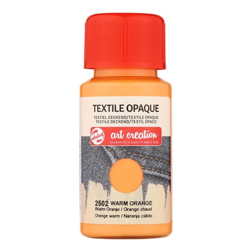 TALENS ART CREATION - PINTURA para TELA OPACA 50 ml (bote) NARANJA CALIDO (Ref.402425020)