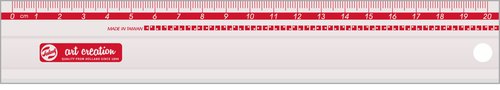 TALENS ART CREATION - REGLA de ALUMINIO ANTIDESLIZANTE 20 cm (Ref.9682020M)