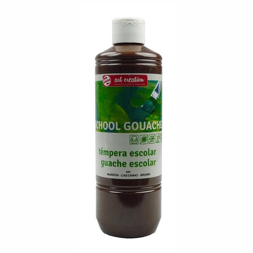 TALENS ART CREATION - TEMPERA GOUACHE 500 ml (bote) PARDO (Ref.4772400M)