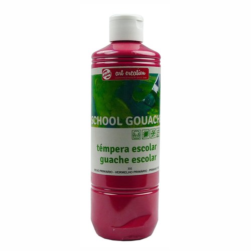 TALENS ART CREATION - TEMPERA GOUACHE 500 ml (bote) ROJO PRIMARIO (Ref.4772332M)