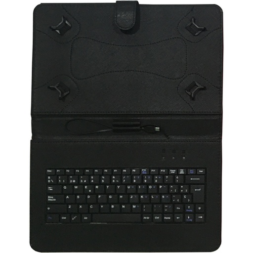 TALIUS - Funda para TABLET 10.1 con Teclado Tipe-C y micro USB CV-3006 black (Ref.TAL-CV3006-BLK)