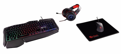 TALIUS - gaming kit V.2(teclado + raton + auriculares + alfombrilla) black (Ref.TAL-GKITV2)