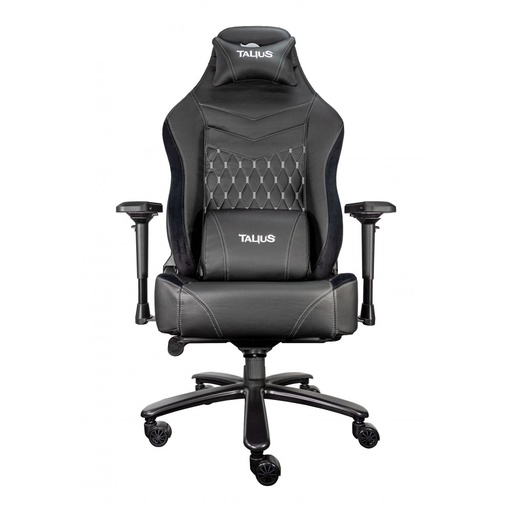 TALIUS - silla Mamut gaming negra/gris 4D, Frog, base metal, ruedas nylon, hasta 170kg (Ref.TAL-MAMUT-GRY)