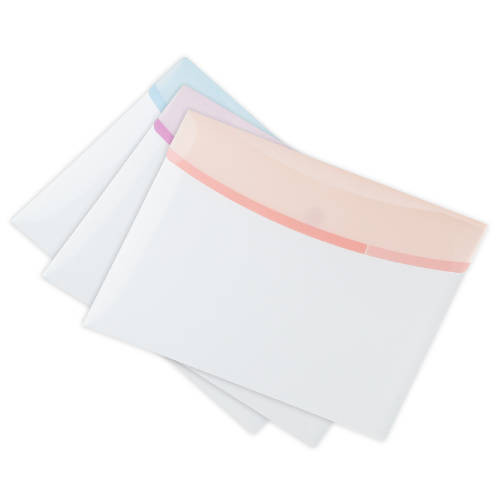 TARIFOLD - DOSSIER SOBRE COLOR DREAM PP RECICLABLE con VELCRO A4 SEMI OPACO SURTIDO PACK de 6 (Ref.510239)