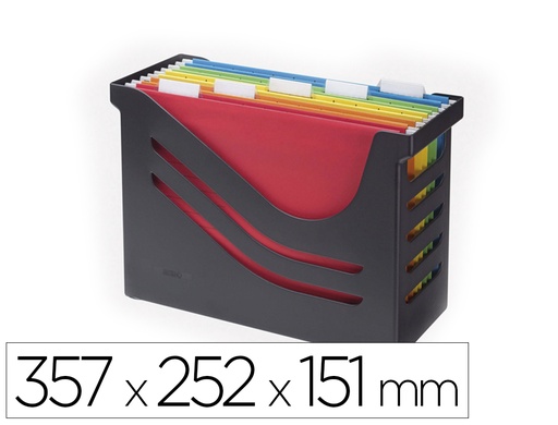 TARIFOLD - Jalema Re-Solution archivador organizador Poliestireno (PS) Negro (Ref.2658026998)