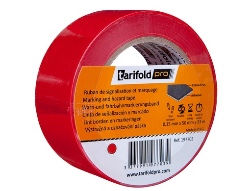 TARIFOLD - cinta de señalización para fiesta Rojo (Ref.197703)