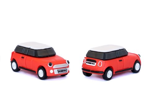 TECH ON TECH - Mini cooper S rojo 32 Gb USB 2.0 (Canon L.P.I. 0,24€ Incluido) (Ref.TEC5156-32)