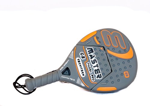 TECH ON TECH - Raqueta padel naranja 32 Gb USB 2.0 (Canon L.P.I. 0,24€ Incluido) (Ref.TEC5152-32)