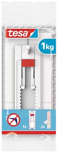 TESA - CLAVO ADHESIVO AJUSTABLE HASTA 1KG PARA PARED LISA (Ref.77774-00008-00)