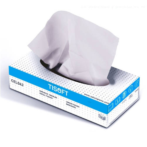 TISOFT - CAJA DE 100 PAÑUELOS FACIALES (Ref.CE498)