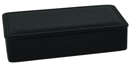 TOMAS CARNERO - TABAQUERA POLIPIEL 21x10x5 CM. NEGRO (Ref.REF. 16)