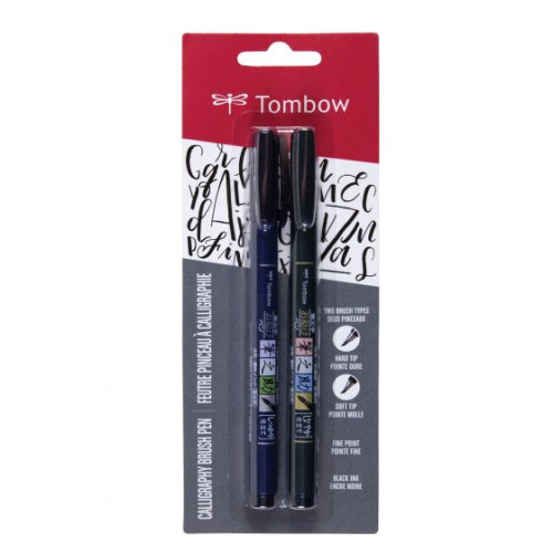 TOMBOW - BLISTER 2 ROTULADORES BASE AGUA PUNTA DURA + BLANDA (WS-BS + WS-BH) (Ref.WS-BHS-2P)