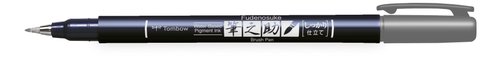 TOMBOW - ROTULADOR CALIGRAFIA FUDENOSUKE PUNTA DURA GRIS (Ref.WS-BH49)