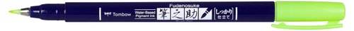 TOMBOW - ROTULADOR CALIGRAFIA FUDENOSUKE PUNTA DURA VERDE NEON (Ref.WS-BH92)