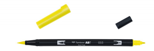 TOMBOW - ROTULADOR DOBLE PUNTA PINCEL AMARILLO PROCESO (Ref.ABT-055)