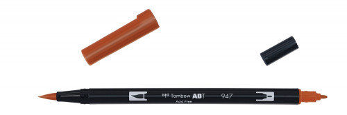 TOMBOW - ROTULADOR DOBLE PUNTA PINCEL COLOR BURNT SIENNA (Ref.ABT-947)