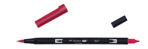 TOMBOW - ROTULADOR DOBLE PUNTA PINCEL COLOR CRIMSON (Ref.ABT-847)