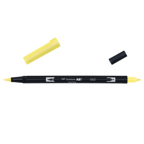 TOMBOW - ROTULADOR DOBLE PUNTA PINCEL COLOR PALE YELLOW (Ref.ABT-062)