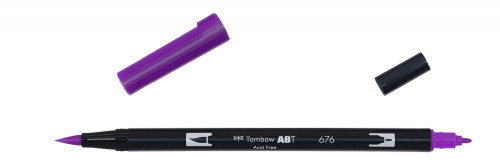 TOMBOW - ROTULADOR DOBLE PUNTA PINCEL COLOR ROYAL PURPLE (Ref.ABT-676)