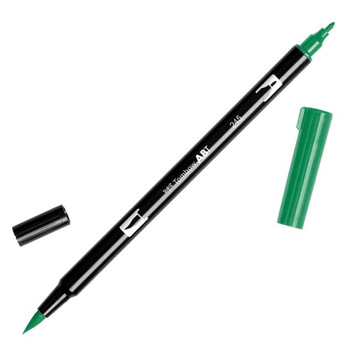 TOMBOW - ROTULADOR DOBLE PUNTA PINCEL COLOR SAP GREEN (Ref.ABT-245)