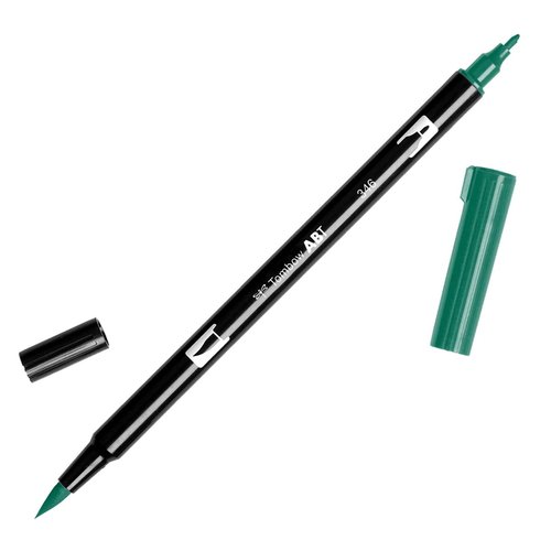 TOMBOW - ROTULADOR DOBLE PUNTA PINCEL COLOR SEA GREEN (Ref.ABT-346)