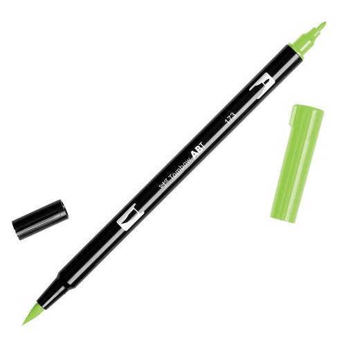 TOMBOW - ROTULADOR DOBLE PUNTA PINCEL COLOR WILLOW GREEN (Ref.ABT-173)