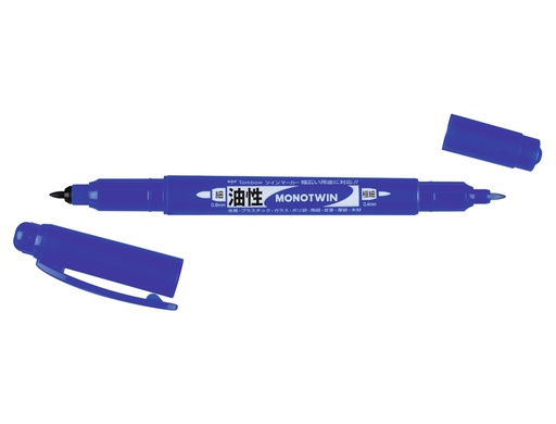 TOMBOW - ROTULADOR MONO TWIN PERMANENTE CON DOBLE PUNTA FINA Y GRUESA. AZUL. (Ref.OS-TME15)