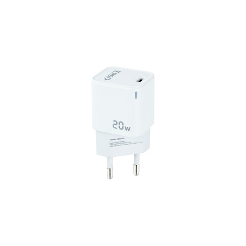 TOOQ - Cargador de Pared USB-C PD20W, Blanco (Ref.TQWC-PD20WT)