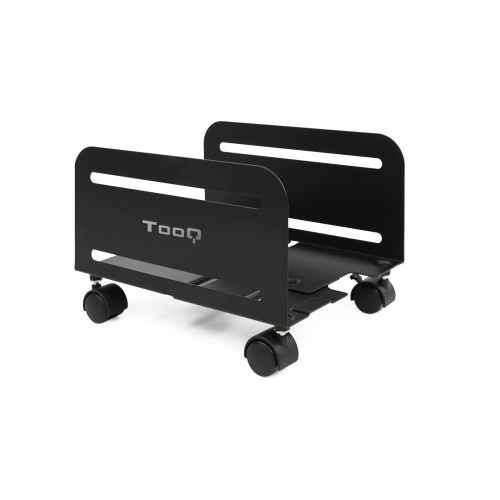 TOOQ - Soporte metálico para CPU de suelo con ruedas (Ref.UMCS0004-B)