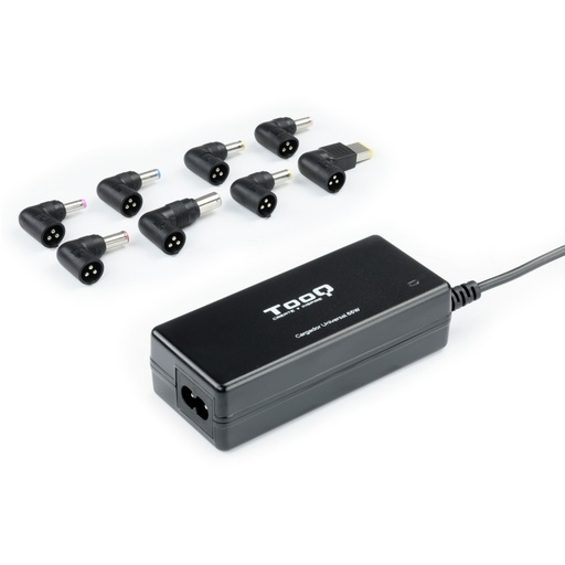 TOOQ - adaptador e inversor de corriente Interior 65 W Negro (Ref.TQLC-65BS02AT)