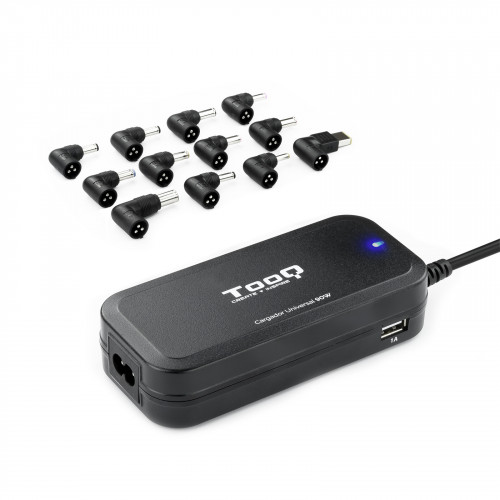 TOOQ - adaptador e inversor de corriente Interior 90 W Negro (Ref.TQLC-90BS02AT)