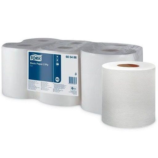 TORK - ROLLO PAPEL SECAMANOS 2 CAPAS ECOLABEL 175M X 19,5CM CELULOSA BLANCO -PACK 6U- (Ref.605486)