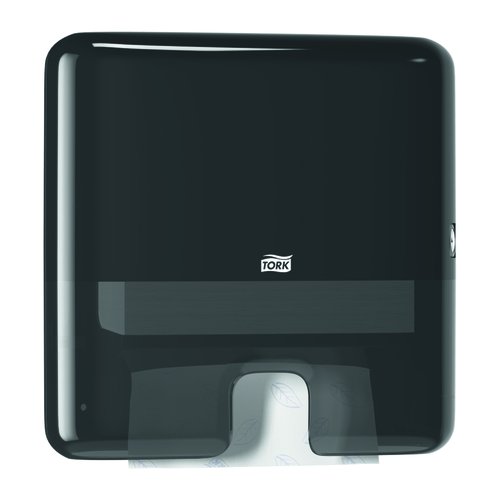 TORK - TOALLERO XPRESS MINI PARA TOALLA ENTREDOBLADA PLASTICO NEGRO (Ref.552108)