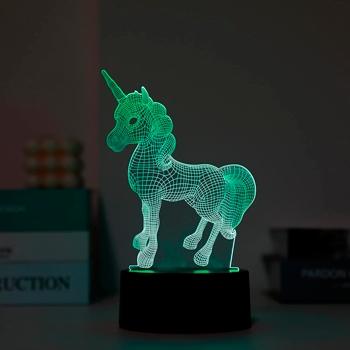 TOTAL JUGGLING S.R.L (I-TOTAL) - I-TOTAL LAMPARA 3D UNICORNIO LUZ LED (Ref.CM3326)
