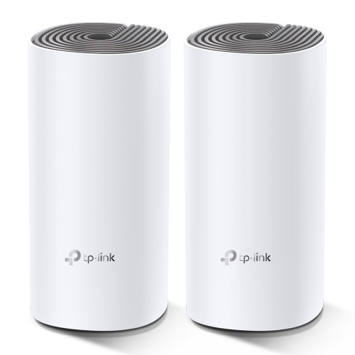 TP-LINK - Deco E4 2-pack router inalámbrico Doble banda (2,4 GHz / 5 GHz) Ethernet rápido Blanco (Ref.DECO E4(2-PACK))
