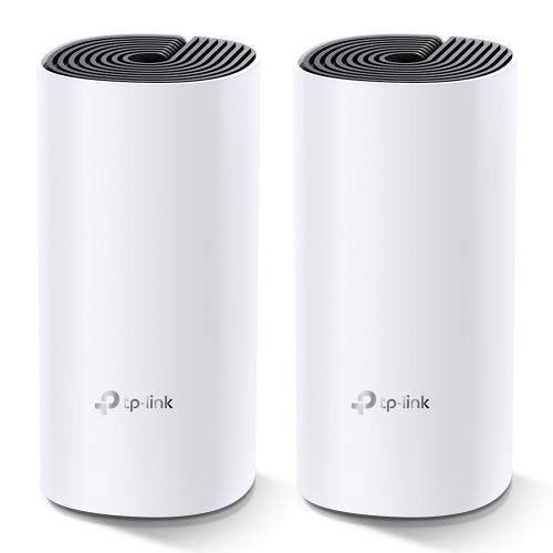 TP-LINK - Deco M4(2-pack) router inalámbrico Doble banda (2,4 GHz / 5 GHz) Gigabit Ethernet Negro, Blanco (Ref.DECO M4(2-PACK))