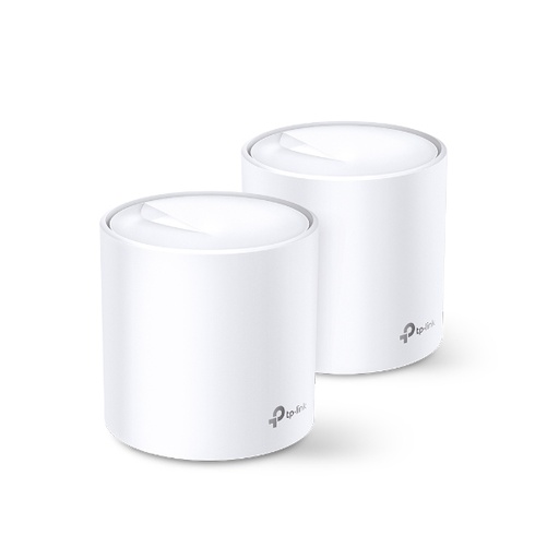 TP-LINK - Deco X20 (2-pack) router inalámbrico Doble banda (2,4 GHz / 5 GHz) Gigabit Ethernet Blanco (Ref.DECO X20(2-PACK))