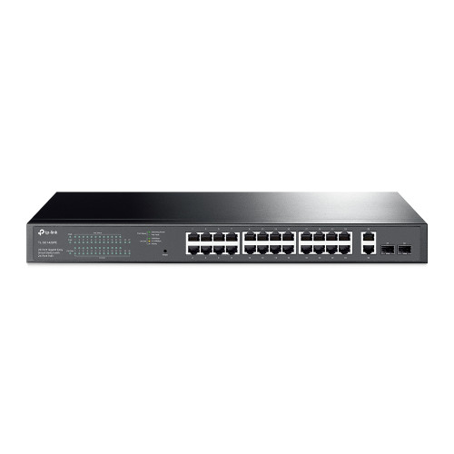 TP-LINK - switch Gestionado Gigabit Ethernet (10/100/1000) Energía sobre Ethernet (PoE) 1U Negro (Ref.TL-SG1428PE)