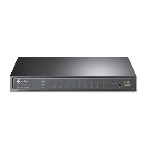 TP-LINK - switch Gestionado L2/L4 Gigabit Ethernet (10/100/1000) Energía sobre Ethernet (PoE) Negro (Ref.TL-SG2210P)