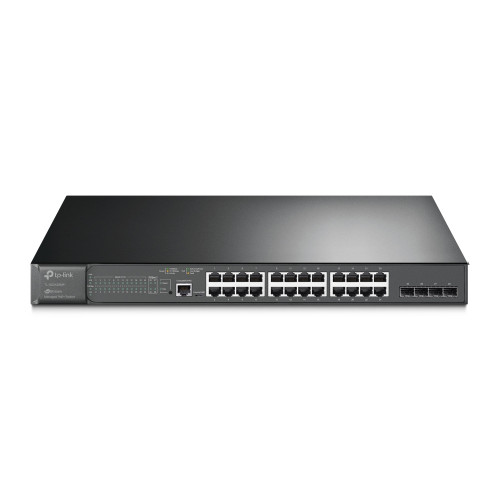 TP-LINK - switch Gestionado L2/L2+ Gigabit Ethernet (10/100/1000) Energía sobre Ethernet (PoE) Negro (Ref.TL-SG3428MP)