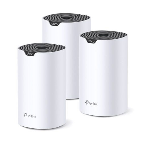 TP-LINK - Deco S7 (3-pack) Doble banda (2,4 GHz / 5 GHz) Wi-Fi 5 (802.11ac) Blanco, Negro Interno (Ref.DECO S7(3-PACK))