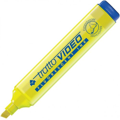 TRATTO - VIDEO MARCADOR FLUORESCENTE AMARILLO -12U- (Ref.F830201)